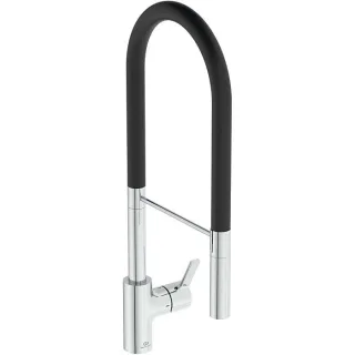 Ideal Standard Gusto Küchenarmatur BD421AA chrom, mit 2-Funktionshandbrause aus Metall