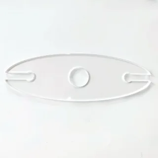 Transparent Acrylic Router Template Oval Handle Round Hollow Design Precision Woodworking Cutting Tools Router Inlay Tem