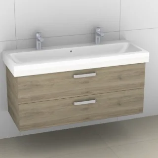 Artiqua 413 Waschtischunterschrank für iCon 124020 Sanremo Eiche quer NB, 413-WU2L-K04-7145-428 413-WU2L-K04-7145-428