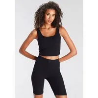 LASCANA Shorty bestehend aus Top und Shorts aus Rippmaterial, Homewear-Set