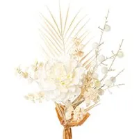 Kunstblumenstrauß Peonien-Mix-Bund Bouquet, Creativ green, Höhe 58 cm