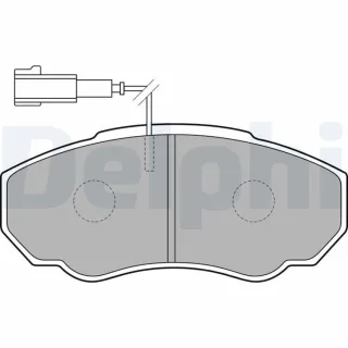 Delphi Bremsbel?ge vorne Citroen Fiat Peugeot LP1750