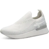 Tamaris Slip-On Sneaker, Keilsneaker, Slipper, Freizeitschuh, Halbschuh mit T-Logoschriftzug