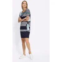 heine Jerseykleid Druck-Kleid Kurzarm