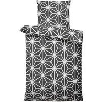 One Home Bettwäsche Stars, Mikrofaser, 4 teilig, grafische Sterne, modern Übergröße