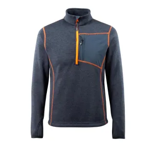 MASCOT Reims Strickpullover mit kurzem Reißverschluss HARDWEAR Schwarzblau M - 50149-951-010-M