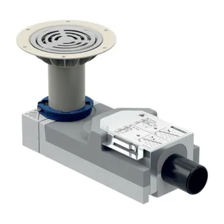 Geberit Setaplano Duschbodenablauf 154055001 Ø 50 mm, für Estrichhöhe am Einlauf 114-215mm