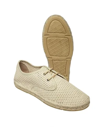 Espadrij Herren Mesh-Sneaker Beige Mesh: 70 % Baumwolle, 30 % Polyester