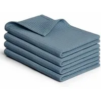 Blumtal Geschirrtuch Set 50x70 oder 30x30 cm, 100% Baumwolle, (4-tlg), Saugfähig, schnell trocknend, waschbar, 100% Baumwolle