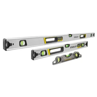 STANLEY FATMAX Xtreme Hohlprofil-Wasserwaagen - Promo Packs - 3er-Set mit Torpedo (60cm und 120cm) - FMHT43681-1