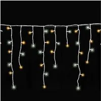 Gartenpirat LED-Lichterkette Eisregen LED-Beleuchtung Weihnachtsdeko für außen mit Timerfunktion, 6 m