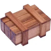 LOGOPLAY Schatzkiste Schatztruhe (1 St), Schatztruhe Schatzkiste Trickbox mit Geheimfach Geschenkverpackung