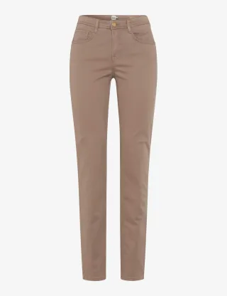 Brax Damen Five-Pocket-Hose Style MARY TAUPE, hellbraun, Gr. 34