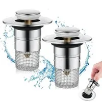 FELIXLEO Waschbeckenstöpsel WaschbeckenstöPsel für 34-40mm Abflussstopfen Waschbecken, (6 St)