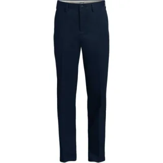 Bügelleichte Chinohose ohne Bundfalten, Classic Fit, Herren, size: regular, Grau, by Lands' End