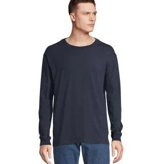 SOLS - "Pioneer" T-Shirt für Herren/Damen Unisex Langärmlig (Dunkelblau)