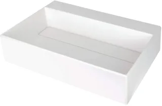 Neuesbad Granit-Waschbecken mit Abdeckung, Alabaster, 600x400MM NB1DECQRAU6M1