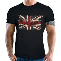 GASOLINE BANDIT® T-Shirt United Kingdom: Union Jack im vintage retro Look