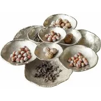 Mirabeau Geschirr-Set Schale Gibril antiksilber, Aluminiumguss