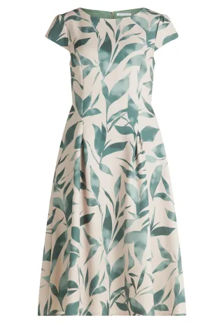 Betty & Co - Cocktailkleid nature/green - Gr. - 44