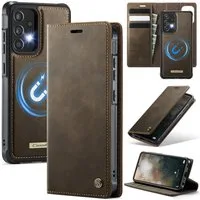 Mycotech Handyhülle Premium 2in1 Klapphülle für Samsung mit abnehmbarem Case Retro Tasche