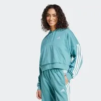 adidas Sportswear Kapuzensweatshirt ESSENTIALS 3-STREIFEN FRENCH TERRY QUARTER-ZIP HOODIE