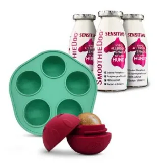 SmoothieDog Sensitivo (Pferd) 3x 250 ml + Schleckball