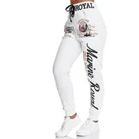 L.gonline Jogginghose Damen JoggingHOSE lang, Trainingshose Baumwolle, Sporthose mit Bündc (Sweatpants, 1-tlg) mit elastischem Bund