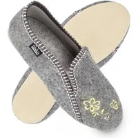 filsko Rosendaal Damen Ballerina Hausschuh mit Stickereien