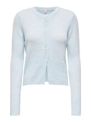 ONLY - ONLELLA LS BUTTON O-NECK CARDIGAN KNT Winter Sky - Gr. - L