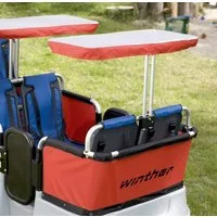 Winther Zwillings-Kombikinderwagen Winther Sonnenschutz für 2 Sitzplätze für Turtle Kinderbus