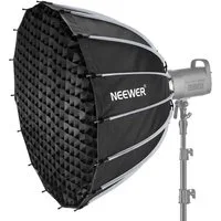 Neewer Softbox SF85Q 85cm Parabolic Softbox, mit Diffusoren/Wabengitter/Tasche, Schnelle Einrichtung Zusammenklappen, für Bowens Mount-Beleuchtung