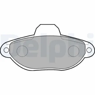 Delphi Bremsbel?ge vorne Fiat Lancia LP851