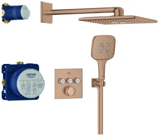 GROHE Unterputz-Duschsystem Grohtherm SmartControl 34864 THM e. Form 3 ASV warm sunset geb., 34864DL 34864DL0