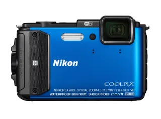 Nikon Coolpix AW130 [16MP 5-fach opt. Zoom 3"] blau