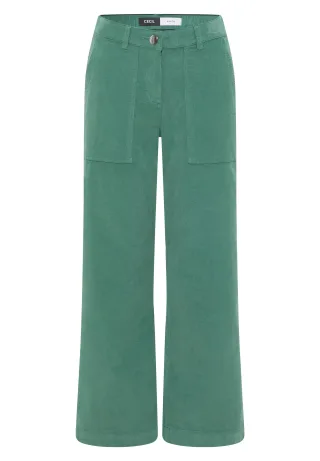 CECIL - Wide Leg Cordhose jewel green - Gr. - 30