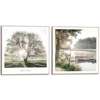 Reinders! Poster Nature Vibe, Home Office - Grün - MDF - Landschaften - 50x50 cm