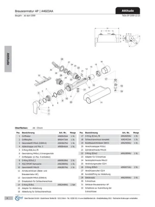 Ideal Standard Anschlußnippel ATTITUDE, kpl., A962452AA Bade/Brause AP A962452AA