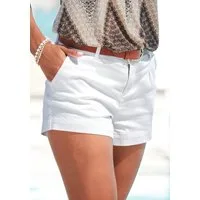 LASCANA Shorts aus elastischer, sommerlicher Baumwollware mit Taschen, kurze Hose, Freizeitlook, Sommerhose