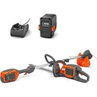Husqvarna Akku-Rasentrimmer, inkl. 40-B70 Akku & 40-C80 Ladegerät. Praktisches Set mit
