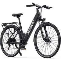 Onesport E-Bike Cityrad 28Zoll City-E-Bikes Elektrofahrrad für herren u.damen 468Wh E-Fahrrad, Kettenschaltung, Heckmotor, 468 Wh, Pedelec mit Scheibenbremsen, hydraulischer Federgabel & 28" Reifen