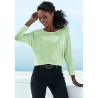 LASCANA 3/4-Arm-Shirt aus luftiger Feinstrickqualität mit Fledermausärmeln