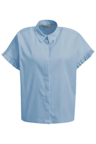 Smith&Soul - Blouse with Ruffle slv sky - Gr. - S