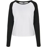 URBAN CLASSICS Langarmshirt Urban Classics Damen Ladies Contrast Raglan Longsleeve (1-tlg)