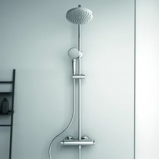 Ideal Standard Cerafine O Duschsystem BC750AA mit Einhebel-Brausearmatur, Handbrause, chrom