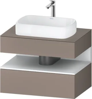 Duravit Qatego Konsolenwaschtischunterbau wandhängend Basalt Matt 800x550x600 mm - QA4730018430000 QA4730018430000