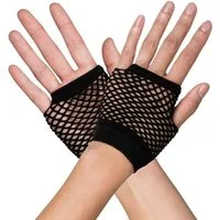 Boland Kostüm Netzhandschuhe 80er Jahre, Mit den fingerlosen Netzhandschuhen die 80er Jahre abfeiern!