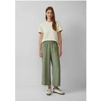 s.Oliver Culotte Hose Strukturierte Culotte mit Elastikbund und Eingrifftaschen