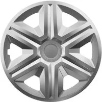 NRM Radkappe ACTION 14 Zoll in Silber, 14 in Zoll, (4-St) Radzierblenden für Stahlfelgen Radkappen Satz 4er Set 14"