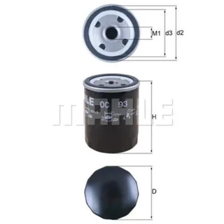 Mahle ?lfilter Cadillac Chevrolet Chrysler Opel Rover